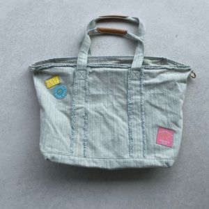 Soulcycle x Stoney Clover Palm Beach Denim Tote Bag (with additional str…